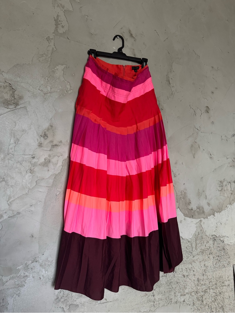 Banana Republic Striped Pink, Red & Coral Maxi Skirt